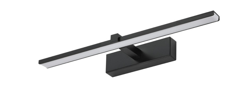 Kinkiet Venus nad lustro czarny LED 1x8W 580lm wym:5x40x13cm IP44 IdeaLED 1027274