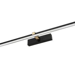 Kinkiet Venus obrazówka czarny LED 1x24W 1640lm wym:5x120x13cm IP44 IdeaLED 835290