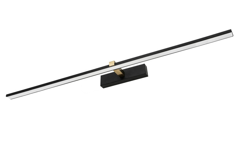 Kinkiet Venus obrazówka czarny LED 1x24W 1640lm wym:5x120x13cm IP44 IdeaLED 835290