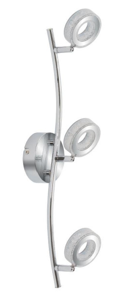 Kinkiet VINOLA chromowany biały LED 3x5W wym:16x54x9cm IP20 Candellux 924295