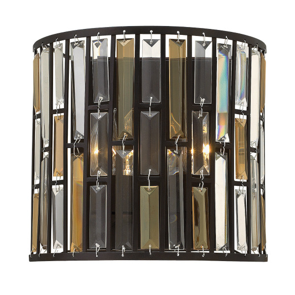 Kinkiet vintage brąz Gemma 2xE14x60W wym:27,9x31,1x13,3cm IP20 Hinkley 835356