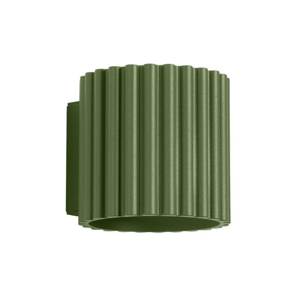 Kinkiet VISTAO zielony oliwkowy 1xG9x10W wym:10x10x12cm IP20 Pure Lume 1042926