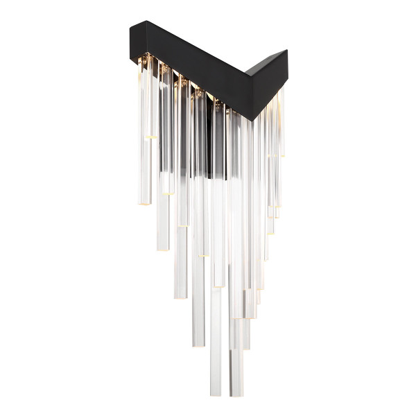 Kinkiet VIVIEN czarny LED 1x12W 330lm wym:50,8x25,7x12,8cm IP20 Quintiesse 834890