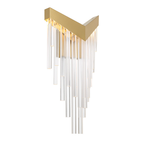 Kinkiet VIVIEN złoty LED 1x12W 330lm wym:50,8x25,7x12,8cm IP20 Quintiesse 835609