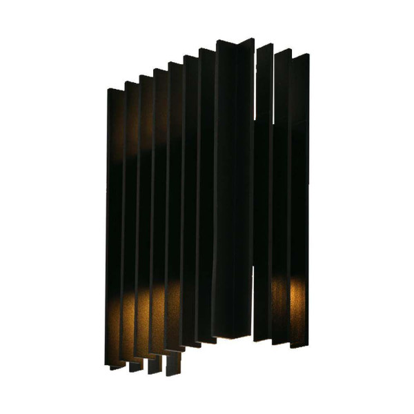 Kinkiet VT-1189 czarny LED 2x6W 1250lm wym:20x16x6,5cm IP65 V-TAC 832393