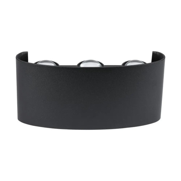 Kinkiet VT-846 czarny LED 1x6W 630lm wym:4x17x8cm IP54 V-TAC 835478