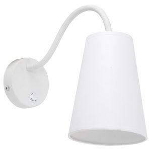 Kinkiet Wire z włącznikiem metalowy biały 53910