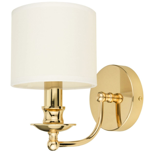 Kinkiet z kloszem Abu Dhabi W01940AU-WH Cosmolight do salonu 187219