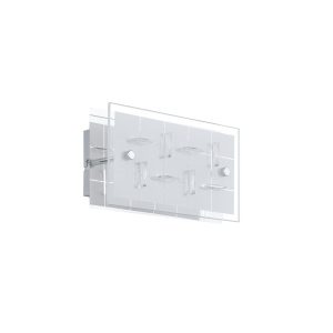 Kinkiet ZELTUM srebrny LED 1x4W 420lm wym:12x22x8cm IP20 Italux 844626