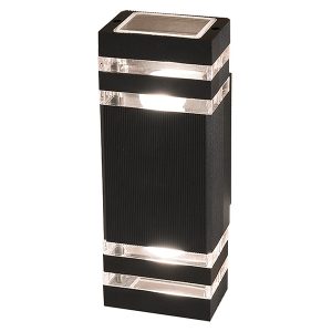 Kinkiet zewnętgrzny Rio 2-punktowy aluminiowy czarny 357199