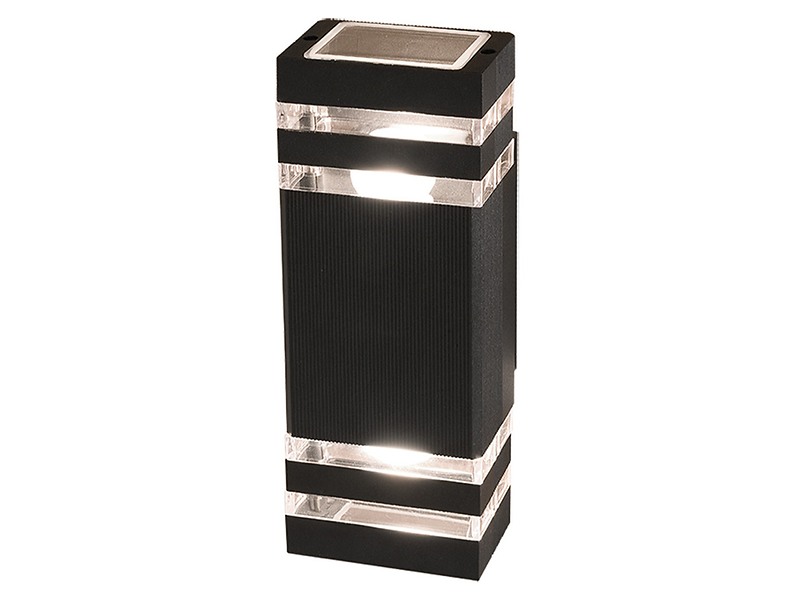 Kinkiet zewnętgrzny Rio 2-punktowy aluminiowy czarny 357199