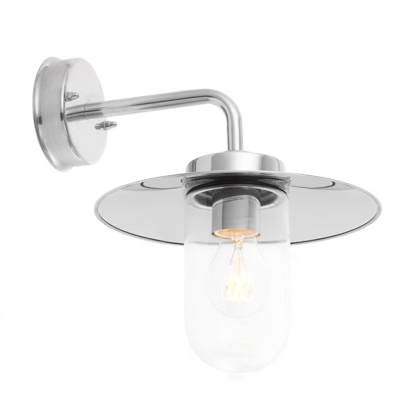 Kinkiet zewnętrzny ADDISON z daszkiem chromowany-srebrny 1xE27x42W Endon 1016743