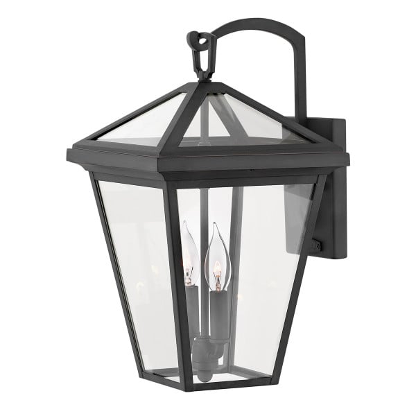 Kinkiet zewnętrzny Alford Place czarny 2xE14x40W IP44 Quintiesse 1016706
