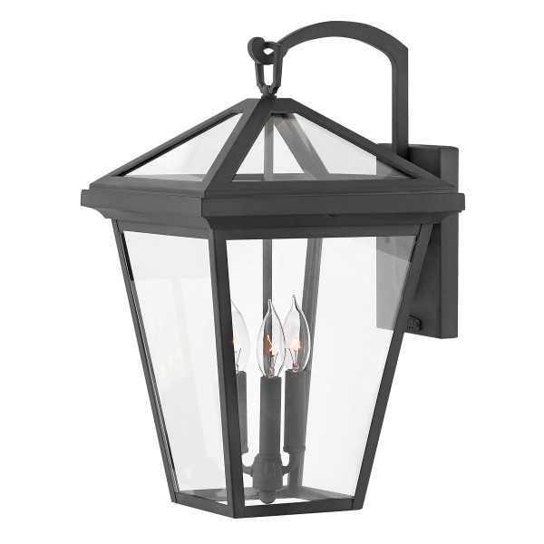 Kinkiet zewnętrzny Alford Place czarny 3xE14x40W IP44 Quintiesse 1016890