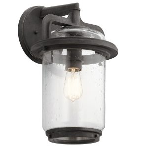 Kinkiet zewnętrzny Andover postarzany cynk 1xE27x60W IP44 Quintiesse 1016851 Kinkiet zewnętrzny Andover postarzany cynk 1xE27x60W IP44 Quintiesse 1016851
