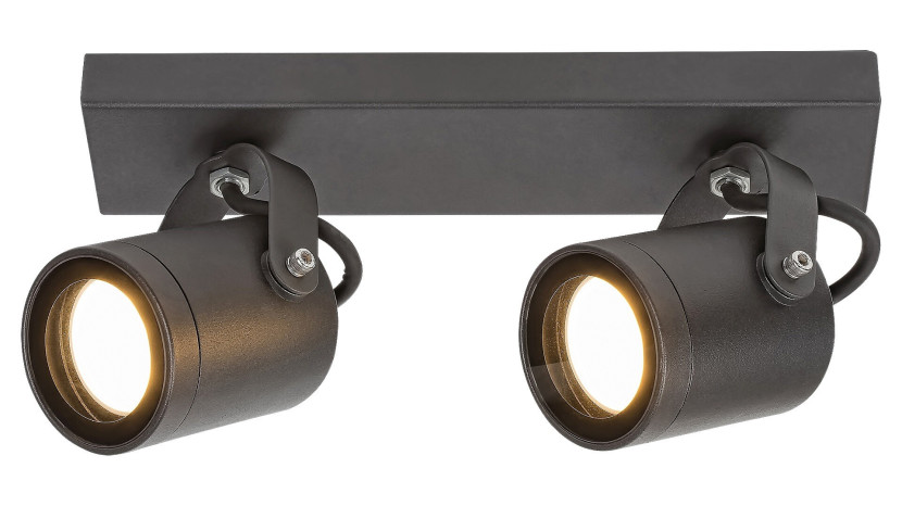 Kinkiet zewnętrzny antracyt Elva 2xGU10x35W IP44 Rabalux 898880