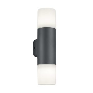 Kinkiet zewnętrzny antracyt HOOSIC 2xE27x28W IP44 Trio 895862