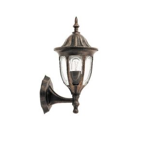 Kinkiet zewnętrzny antyczne złoto Milano 1xE27x60W IP43 Rabalux 964538