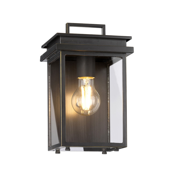 Kinkiet zewnętrzny antyczny brąz Glenview 1xE27x60W IP44 Feiss 897646