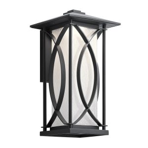 Kinkiet zewnętrzny Ashbern teksturowana czerń 1xE27x60W IP44 Quintiesse 1016889
