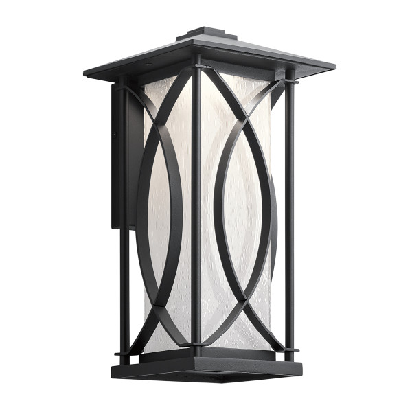 Kinkiet zewnętrzny Ashbern teksturowana czerń 1xE27x60W IP44 Quintiesse 1016889