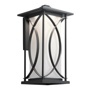 Kinkiet zewnętrzny Ashbern teksturowana czerń 1xE27x60W IP44 Quintiesse 1016728