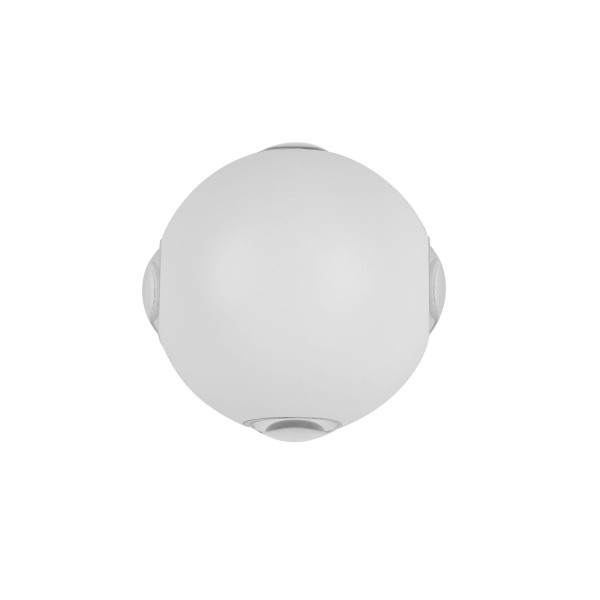 Kinkiet zewnętrzny BASILIO 3000K srebrny LED 1x3W 300lm IP65 Italux 898937