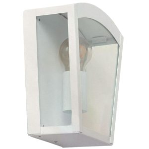 Kinkiet zewnętrzny biało-przezroczysty Paolo 1xE27x40W IP44 Abruzzo 898786 Kinkiet zewnętrzny biało-przezroczysty Paolo 1xE27x40W IP44 Abruzzo 898786