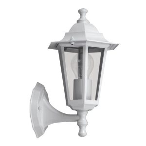 Kinkiet zewnętrzny biało-przezroczysty Velence 1xE27x60W IP43 Rabalux 961328 Kinkiet zewnętrzny biało-przezroczysty Velence 1xE27x60W IP43 Rabalux 961328