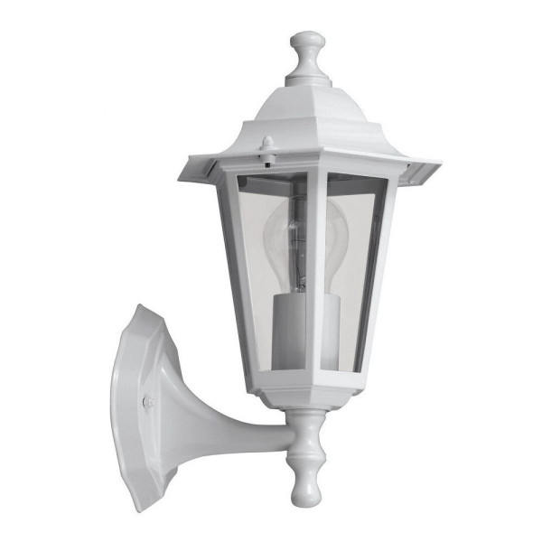 Kinkiet zewnętrzny biało-przezroczysty Velence 1xE27x60W IP43 Rabalux 961328