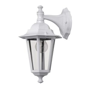 Kinkiet zewnętrzny biało-przezroczysty Velence 1xE27x60W IP43 Rabalux 961320 Kinkiet zewnętrzny biało-przezroczysty Velence 1xE27x60W IP43 Rabalux 961320