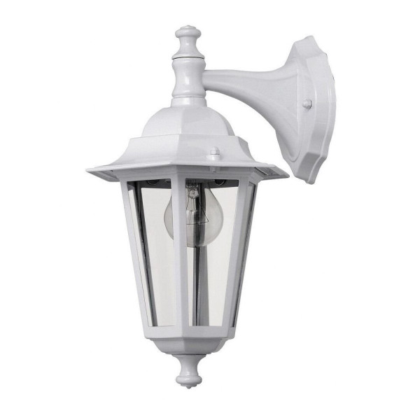 Kinkiet zewnętrzny biało-przezroczysty Velence 1xE27x60W IP43 Rabalux 961320