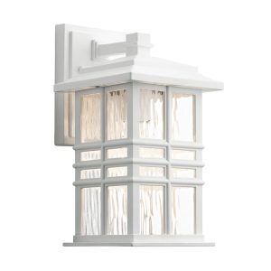 Kinkiet zewnętrzny biały Beacon Square 1xE27x60W IP44 Kichler 896964