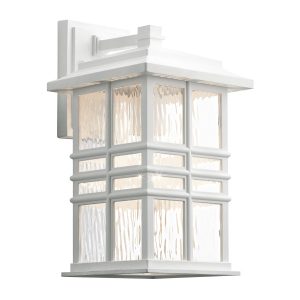 Kinkiet zewnętrzny biały Beacon Square 1xE27x60W IP44 Kichler 896888