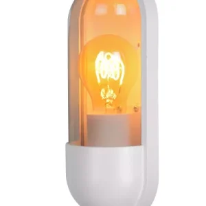 Kinkiet zewnętrzny biały CAPSULE 1xE27x40W IP65 Lucide 898965 Kinkiet zewnętrzny biały CAPSULE 1xE27x40W IP65 Lucide 898965