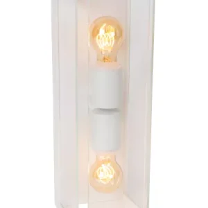 Kinkiet zewnętrzny biały CLAIRE 2xE27x15W IP54 Lucide 897614 Kinkiet zewnętrzny biały CLAIRE 2xE27x15W IP54 Lucide 897614