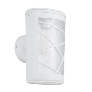 Kinkiet zewnętrzny biały transparentny PACO 1xE27x60W IP44 Italux 899078 Kinkiet zewnętrzny biały transparentny PACO 1xE27x60W IP44 Italux 899078