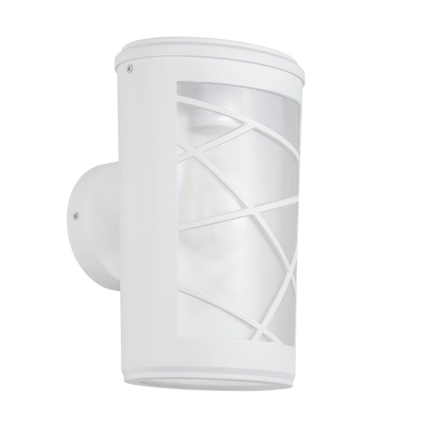 Kinkiet zewnętrzny biały transparentny PACO 1xE27x60W IP44 Italux 899078