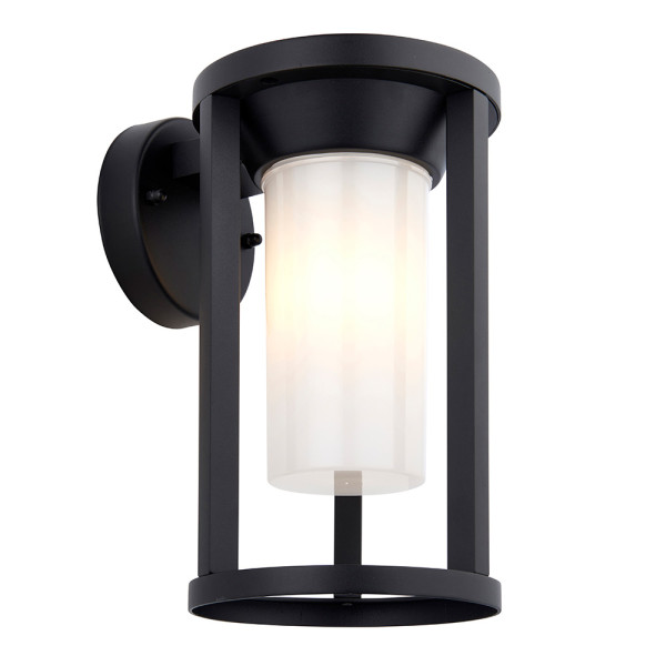 Kinkiet zewnętrzny BRADEN tuba czarno-biały 1xE27x10W IP44 Endon 1016620