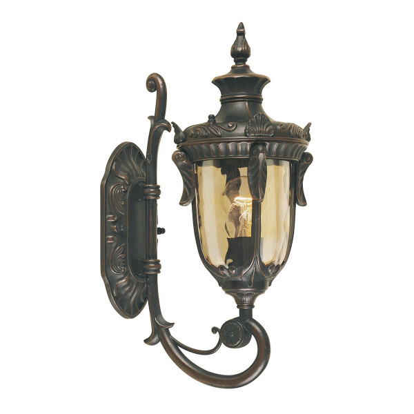 Kinkiet zewnętrzny brąz postarzany Philadelphia 1xE27x60W IP44 Elstead 895843
