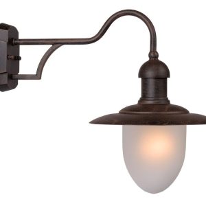 Kinkiet zewnętrzny brązowo-biały ARUBA 1xE27x24W IP44 Lucide 899046 Kinkiet zewnętrzny brązowo-biały ARUBA 1xE27x24W IP44 Lucide 899046