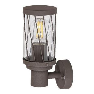 Kinkiet zewnętrzny brązowo-przezroczysty Budapest 1xE27x40W IP44 Rabalux 961303 Kinkiet zewnętrzny brązowo-przezroczysty Budapest 1xE27x40W IP44 Rabalux 961303