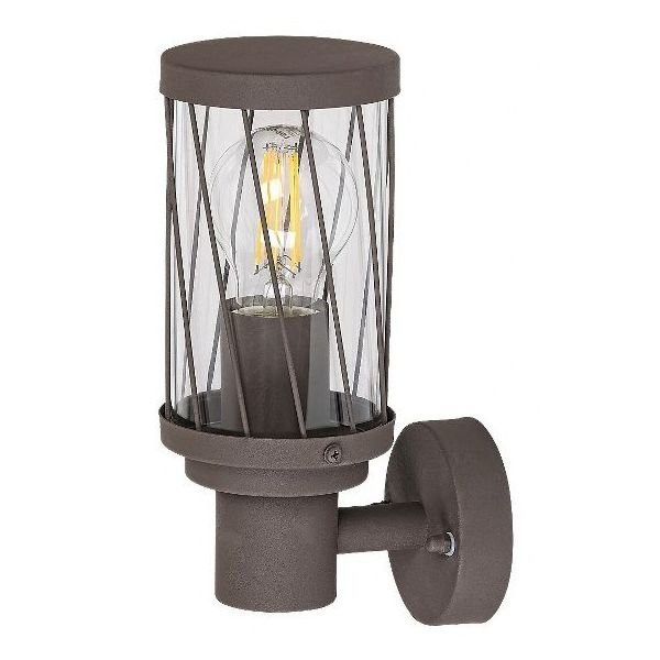 Kinkiet zewnętrzny brązowo-przezroczysty Budapest 1xE27x40W IP44 Rabalux 961303