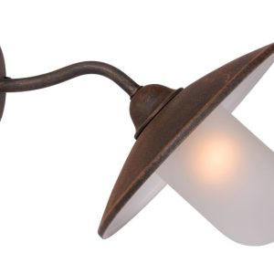 Kinkiet zewnętrzny brązowy rdzawo-biały ARUBA 1xE27x24W IP44 Lucide 899083 Kinkiet zewnętrzny brązowy rdzawo-biały ARUBA 1xE27x24W IP44 Lucide 899083