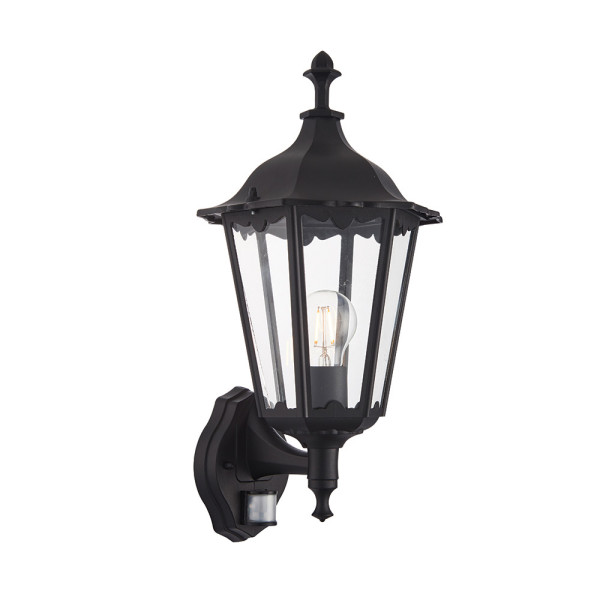Kinkiet zewnętrzny BURFORD czarny matowy-przezroczysty 1xE27x60W Endon 1016640