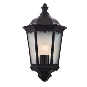 Kinkiet zewnętrzny BURFORD czarny matowy-przezroczysty 1xE27x60W Endon 1016816 Kinkiet zewnętrzny BURFORD czarny matowy-przezroczysty 1xE27x60W Endon 1016816