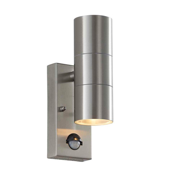 Kinkiet zewnętrzny CANON tuba góra dół chromowany-srebrny 2xGU10x35W Endon 1016619