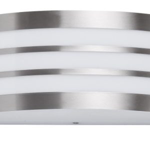 Kinkiet zewnętrzny chrom satynowany-biały Roma 1xE27x14W IP44 Rabalux 898840 Kinkiet zewnętrzny chrom satynowany-biały Roma 1xE27x14W IP44 Rabalux 898840