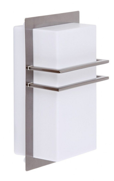 Kinkiet zewnętrzny chrom satynowany-biały Seattle 1xE27x11W IP44 Rabalux 961275