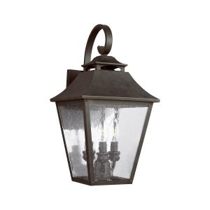 Kinkiet zewnętrzny ciemny brąz Galena 3xE14x40W IP44 Feiss 895867
